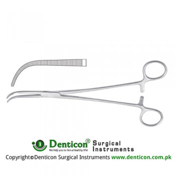 Overholt Dissecting and Ligature Forceps Curved Stainless Steel, 29.5 cm - 11 1/2"